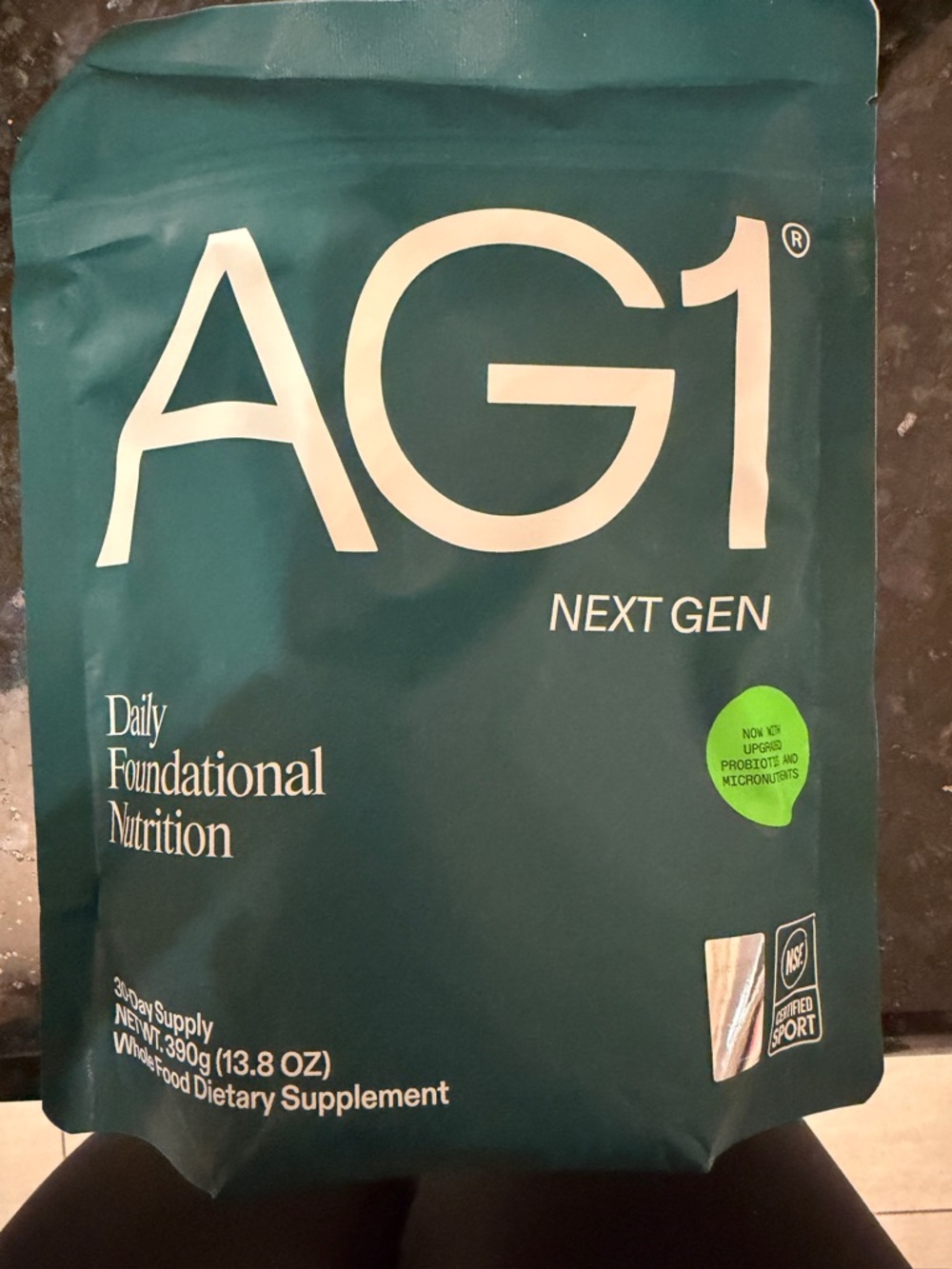 AG1 Next Gen Daily Foundational Nutrition - Teal Packaging